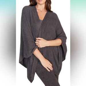 Barefoot Dreams CozyChic Lite Weekend Wrap Carbon